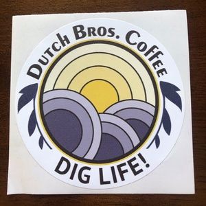 Dutch Brothers Sticker - Beach Dig Life!